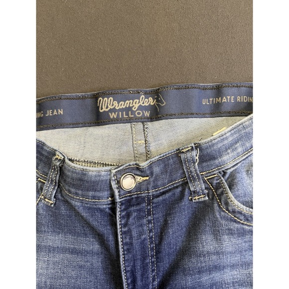 Wrangler Women's Ultimate Riding Jean Willow Mid-Rise Boot Cut Jeans Size 13/34 - Picture 6 of 9